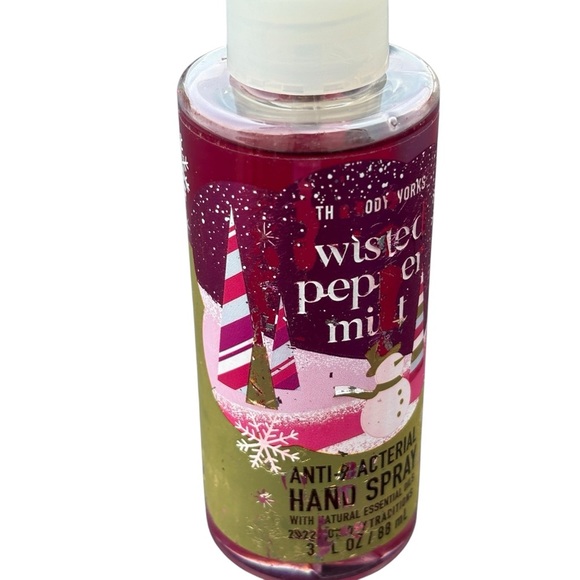 Bath & Body Works Twisted Peppermint Anti-bacterial Hand Spray 3 oz - Picture 4 of 4